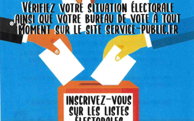 Inscrivez vous sur les listes électorales